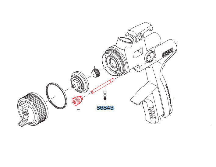 Luftstempelstange 86843