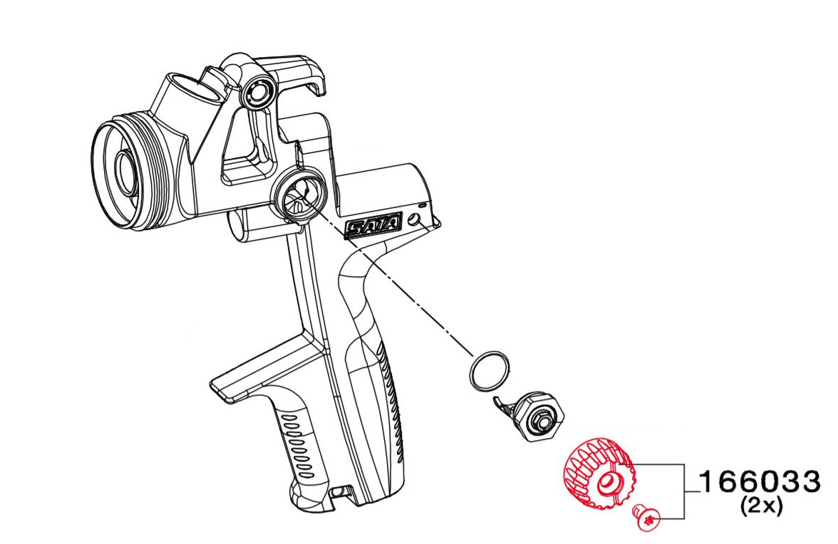 Kontrollknopf Mit Schraube 166033